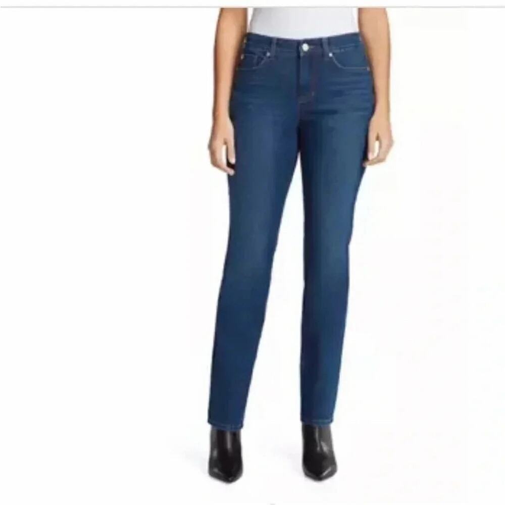 Bandolino Women's Straight Leg Blue Jeans